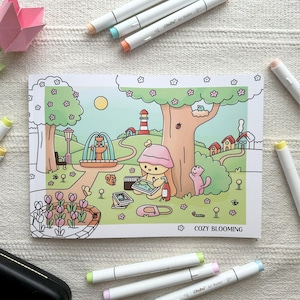 Cozy Blooming - Malbuch Vol. 1