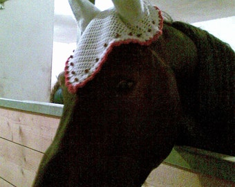 HORSE bonnet SET of 2 patterns .PDF for Fly Bonnet/ Horse Fly mask / Horse ear net / Horse hat,horze