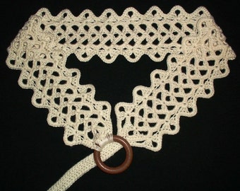 3 Patterns .PDF for Crochet belts - adjustable for any size