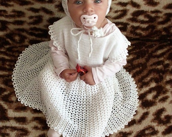 Baby girl dress -  "Eliska" doll - PDF PATTERN for Crochet dress