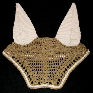 Horse Bonnet SET of 2 patterns PDF - FLY bonnet/ Horse ear net / Horse hat / Fly mask /veil Western Style.