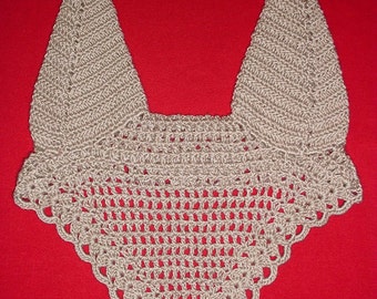 Patrón de crochet para gorro de mosquitero para caballos y tutorial fotográfico. PDF, red para las orejas, antimoscas, gorro para equinos.