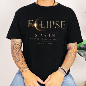Total Solar Eclipse Spain Shirt, Totality Spain 2026 Cruise Outfit, August Trip Gift For Astronomer, Eclipse Travel Souvenir