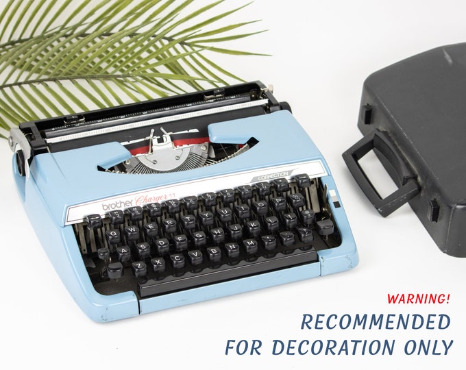 Vintage Typewriter | Brother Charger 11 Correction Typewriter with Case | FOR DECORATION ONLY