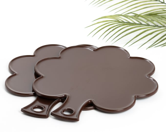 Vintage Melamine Snack Trays | Dansk Gourmet Designs Paddle Tray by Gunnar Cyren | Set of 2