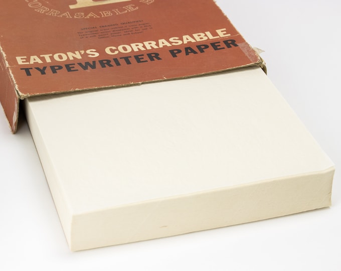 Vintage Onion Skin Typing Paper | Eaton's Corrasable Bond | Sold in Quantity of 10 or 20 Sheets
