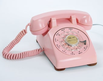 Pink Rotary Phone | Vintage Western Electric Bell Pink Phone | Model 500 C/D | Restored and Working