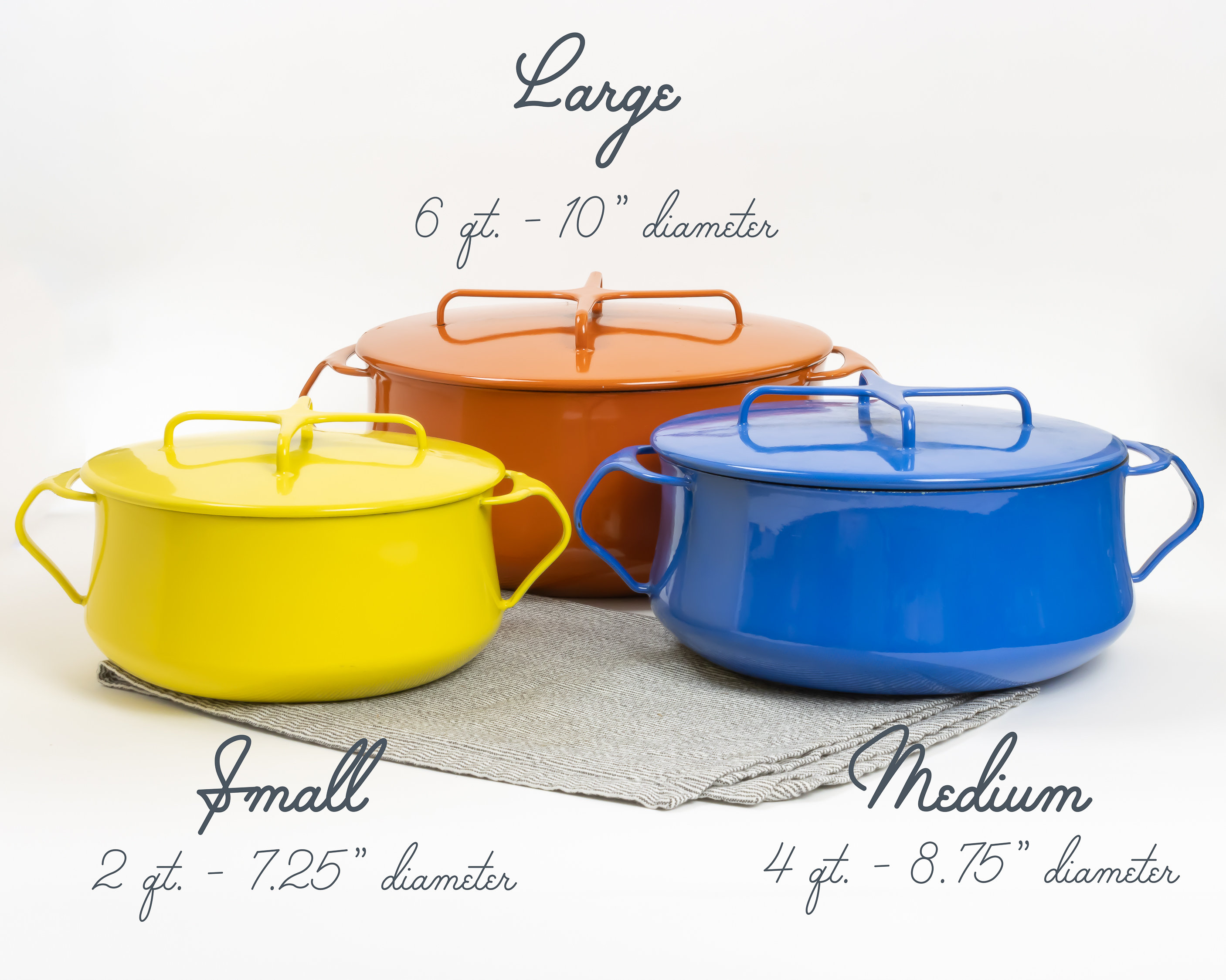 Dansk Kobenstyle Dutch Oven | 4 Qt. Blue Enamel Pot with Lid