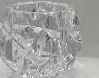 Tiffany & Co. crystal rock votive candle holder