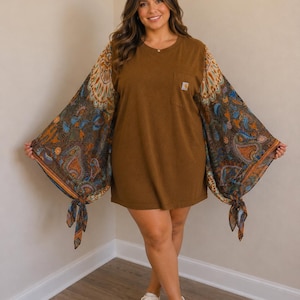 carhartt t shirt dress Carhartt Wip oversized t-shirt dress with logo