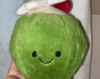 Jellycat Amuseables Aruba Kokosnöt Plyschleksak | Tropisk Dryck Mjuk Gosedjursdocka | Söt Sommardekoration Gåva 12 cm