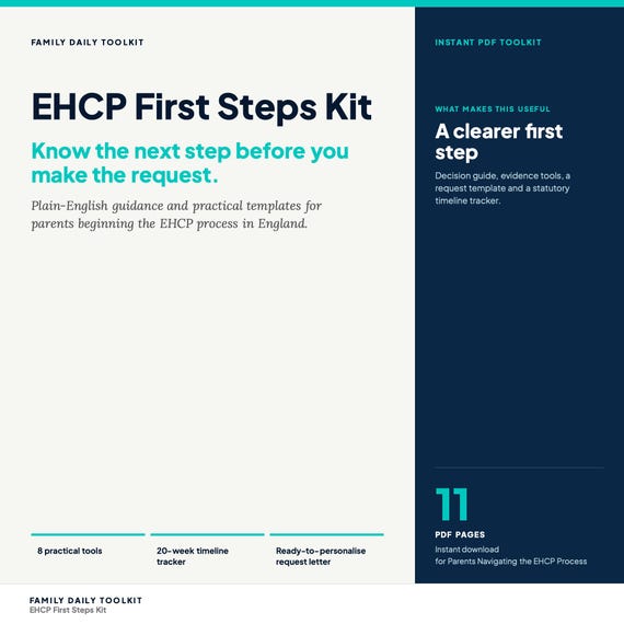 EHCP Preparation Toolkit UK | Parent Guide | Evidence and Request Planner | SEN Support