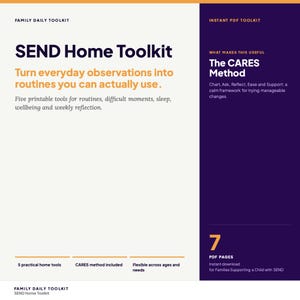 SEND Home Support Toolkit | The CARES Method | Routine Charts