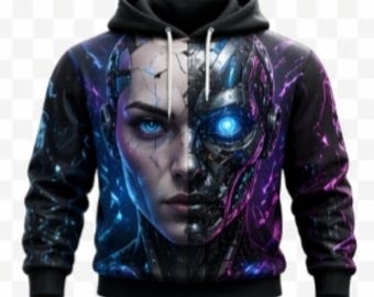 Cyberpix777 Hoodie – Futuristic Style and Technological Energy