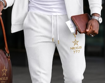 NEXUS 777 – Premium White Luxury Set | LIMITED EDITION | Elegant Streetwear Tracksuit | Cyberpix777