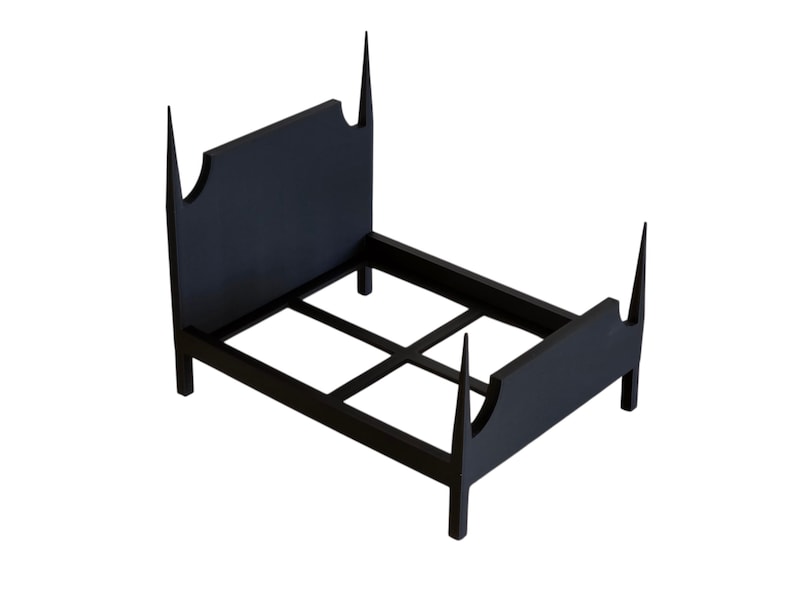 Scale Model Dollhouse Bedroom Furniture Spindle Bed Modern Farmhouse Style Customizable Collector Item Adult Miniature Display Rustic European Design Transitional Furniture Handcrafted Replica Premium Quality Construction Detailed