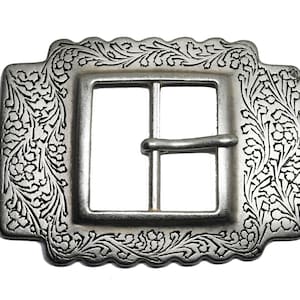 Irregular Cross Floral Belt Buckle - Fits All 1.5" Wide Belts