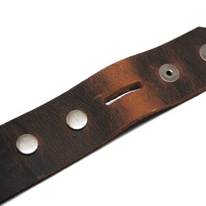 Worn Brown 1.5 Wide Leather Belt Available up to Size 40 image 4