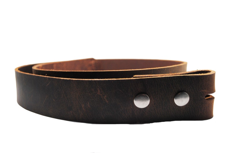 Worn Brown 1.5 Wide Leather Belt Available up to Size 40 image 1