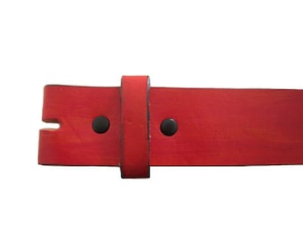 Hand-Painted 1.5" Wide Leather Belt - Various Colors - Available up to Size 40