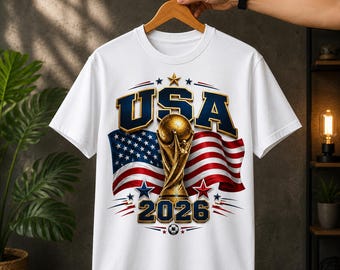 VS 2026 voetbal png, Amerikaanse vlag voetbalshirt ontwerp, WK 2026, WK 2026, cadeau voor haar, digitale download