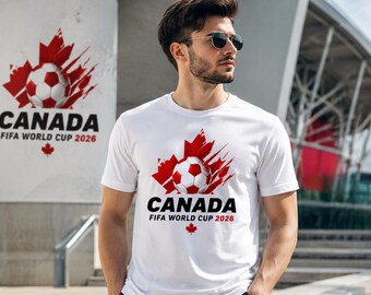 Canadá Copa Mundial de la FIFA 2026 PNG, Diseño de camiseta de fútbol de Canadá, Gráfico para aficionados al fútbol, Sublimación del equipo canadiense, Descarga digital