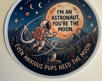 Orbiter Moon Vinyl Sticker Noah Fan Art