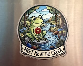Meet Me At The Creek BMFS Fridge Magnet Billy Strings Frog