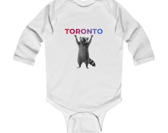 Toronto Raccoon - Infant Long Sleeve Bodysuit