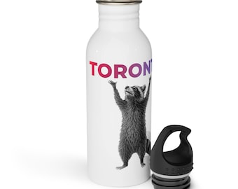Toronto Raccoon - Botella de agua de acero inoxidable