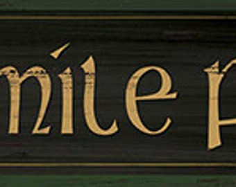 Ceald Mile Failte, Irish Welcome, A Hundred Thousand Welcomes, Irish wood rustic Sign, Gaelic Welcome 4x18
