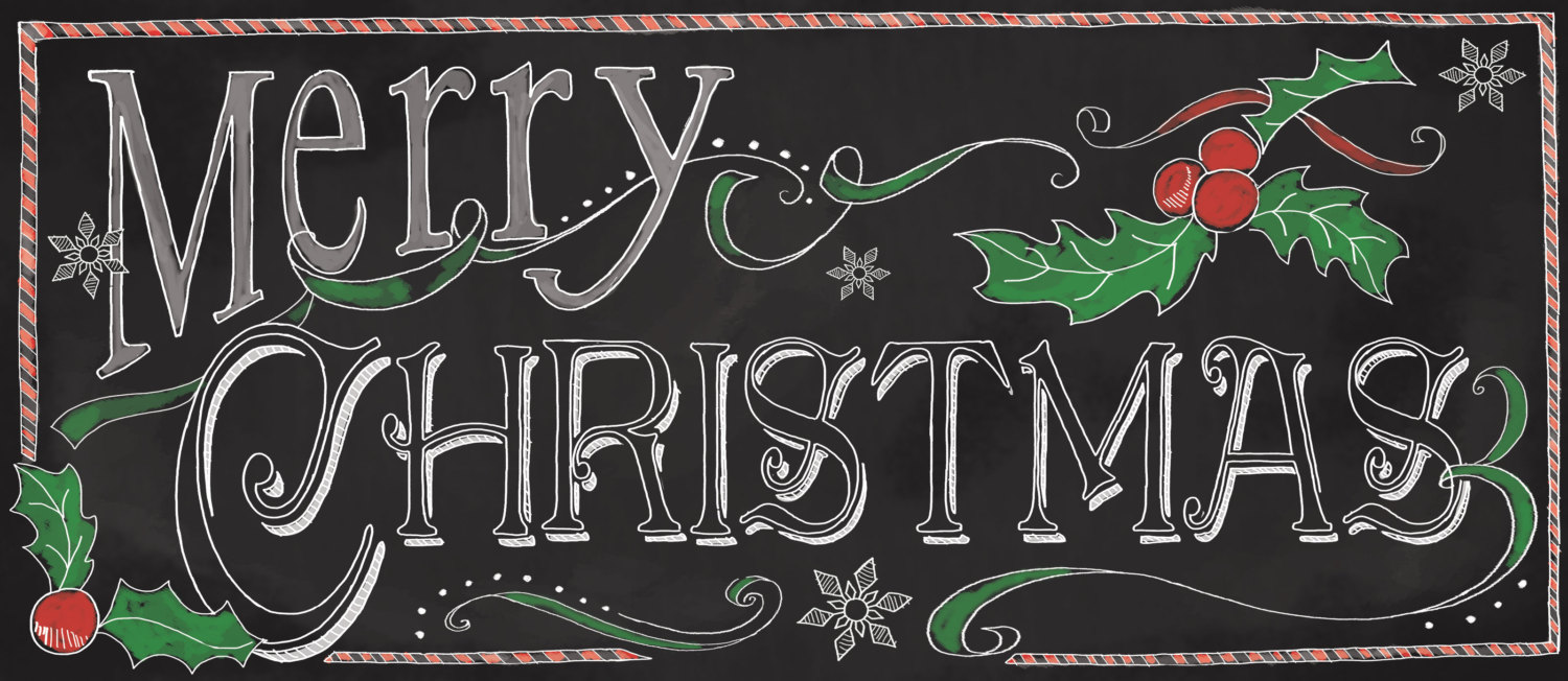 Christmas SignMerry Christmas Chalkboard Sign Holiday Etsy