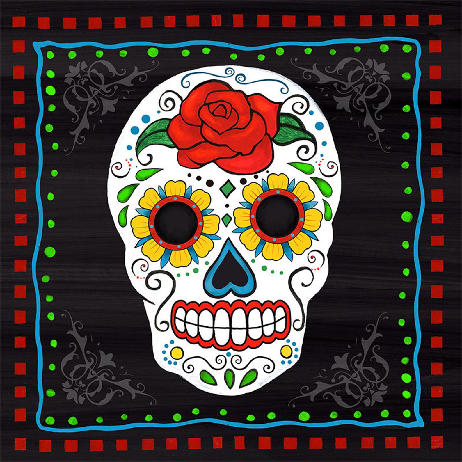 Cráneo de azúcar II Día de los Muertos Dios de los Muertos Etsy Cráneo de azúcar II Día de los Muertos Dios de los Muertos Etsy