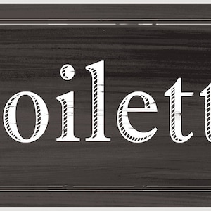 French Toilette Wall decor Gray