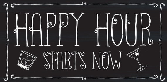 always happy hour☀️ It's Always Happy Hour Wall Sign, Mid Century Modern Cocktails
