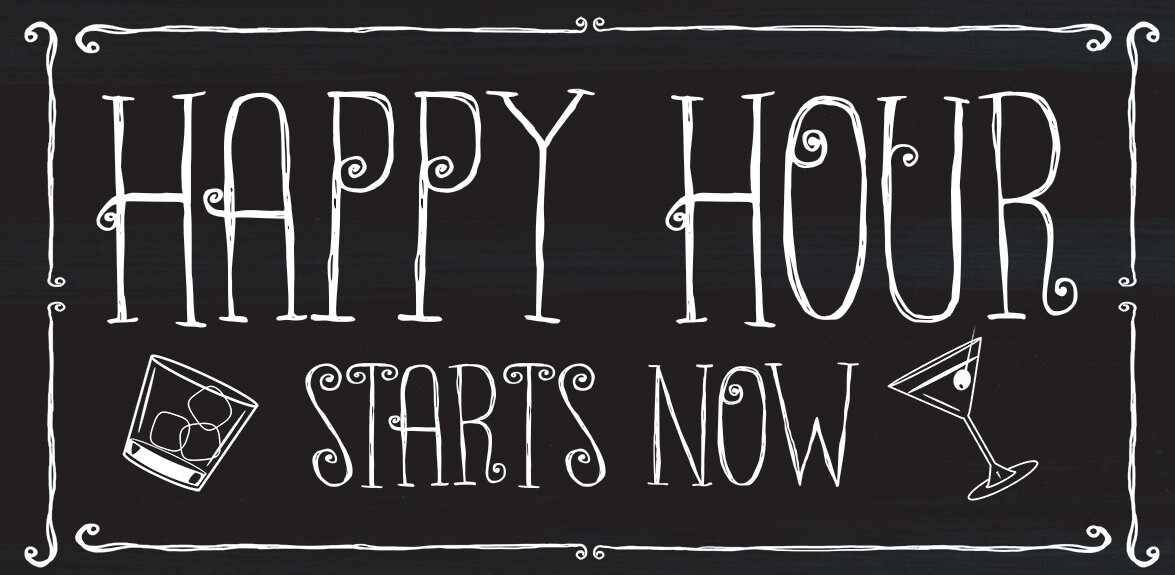 always happy hour☀️ It's Always Happy Hour Wall Sign, Mid Century Modern Cocktails