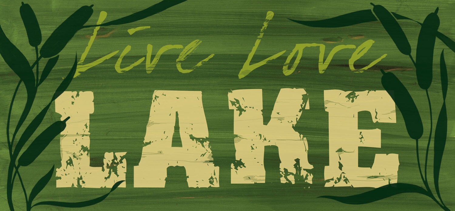 Live Love Lake Wall sign Rustic Lake House Decor Lodge sign Etsy