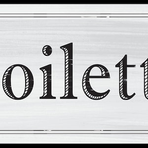 French Toilette Wall decor, Vintage Bath, Cottage Style French Bath Sign,Black and White Vintage Decor