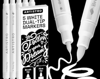 ARTISTRO 5 White Acrylic Paint Markers