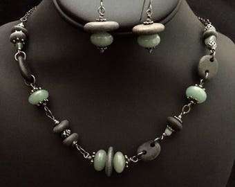 Lake Superior Stone Necklace Set