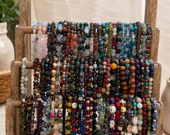 Mystery Gemstone Bracelet | Intuitively Chosen Stretch Bracelet | Handmade Surprise Crystal Jewelry