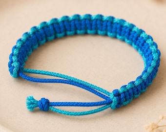 Einfache Solomon's Weave Armband bitte anpassen Strings an jede Größe Handgelenk passen