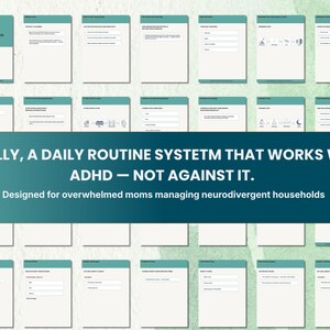 ADHD Daily Routine for Kids at Home | Executive Function Household System for Moms | ADHD Visual Schedule (Digital Download)