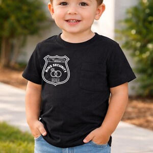 Camiseta de portador de anillos/seguridad de anillos para niño o niña pequeño