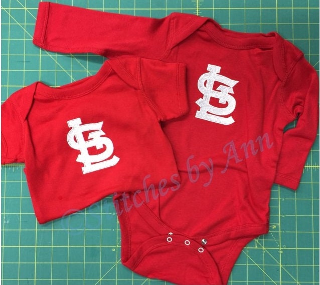 St. Louis Cardinals Baby Shower Sports Onesie Banner
