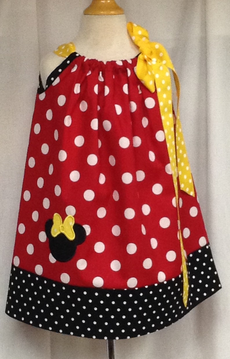 Minnie Bow Polka Dot Red /& Black Dress