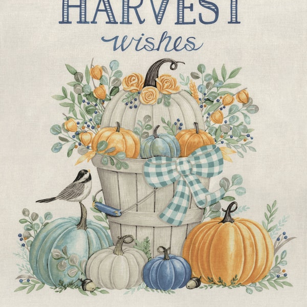 Harvest Wishes - Panel Whitewash -  Moda Fabrics