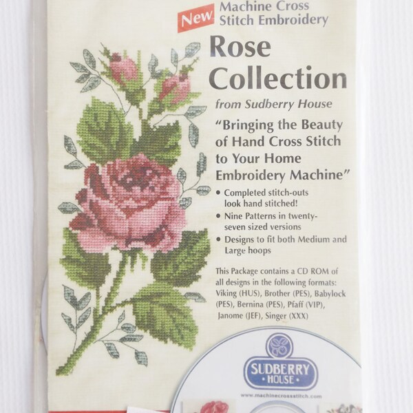 Rose Collection/ Sudberry House/ Machine Cross Stitch/ 3D Embroidery System/ 9 Designs/ Stillstunningvintage