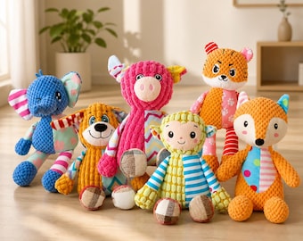 Juguete de peluche chirriante para perros: Juguete masticable ultrarresistente para perros que mastican con fuerza, comodidad para cachorros durante la dentición, juguete interactivo de peluche duradero para mascotas.
