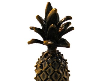 PINEAPPLE Aged Brass Lamp Finial-Highly Detailed Cast Metal